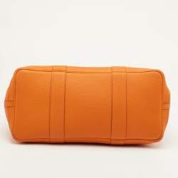 Pre Owned حقيبة هيرمس "جاردن بارتي 36" جلد نيجوندا برتقالي توت