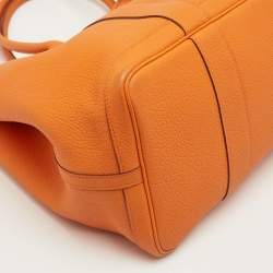Pre Owned حقيبة هيرمس "جاردن بارتي 36" جلد نيجوندا برتقالي توت