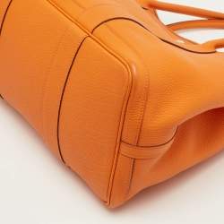 Pre Owned حقيبة هيرمس "جاردن بارتي 36" جلد نيجوندا برتقالي توت