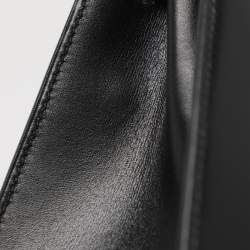 مملوكة مسبقًا حقيبة هيرمس كيلي سوليير 28 جلد كالف بوكس أسود إكسسوار مطلي ذهبي