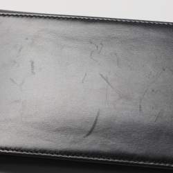 مملوكة مسبقًا حقيبة هيرمس كيلي سوليير 28 جلد كالف بوكس أسود إكسسوار مطلي ذهبي