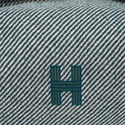 Pre Owned حقيبة هيرمس برايد أيه براك إتش نات كانفاس أبسي بلو