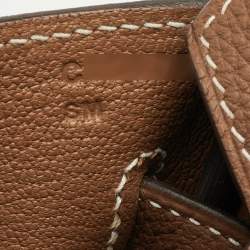 مملوكة مسبقًا Hermes Birkin 30 Gold Togo Leather Palladium Finish Bag