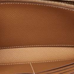 مملوكة مسبقًا محفظة طويلة هيرمس كيلي إبزوم جلد ذهبية طويلة