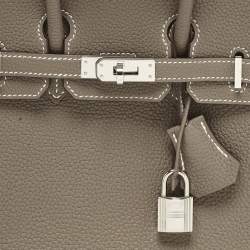 مملوكة مسبقًا حقيبة هيرمس بيركين 25 جلد إبسوم ذهبي إكسسوار مطلي بلاديوم