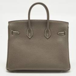 مملوكة مسبقًا حقيبة هيرمس بيركين 25 جلد إبسوم ذهبي إكسسوار مطلي بلاديوم