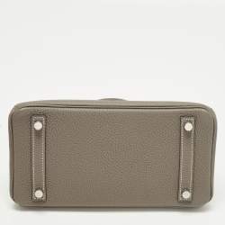 مملوكة مسبقًا حقيبة هيرمس بيركين 25 جلد إبسوم ذهبي إكسسوار مطلي بلاديوم