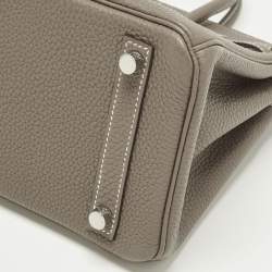 مملوكة مسبقًا حقيبة هيرمس بيركين 25 جلد إبسوم ذهبي إكسسوار مطلي بلاديوم