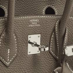 مملوكة مسبقًا حقيبة هيرمس بيركين 25 جلد إبسوم ذهبي إكسسوار مطلي بلاديوم