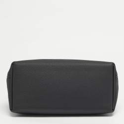 Pre Owned Hermès 24/24 29 Electrum Noir Matte Alligator and Togo Leather Bag