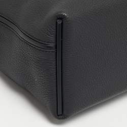 Pre Owned Hermès 24/24 29 Electrum Noir Matte Alligator and Togo Leather Bag