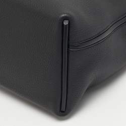 Pre Owned Hermès 24/24 29 Electrum Noir Matte Alligator and Togo Leather Bag