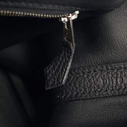 Pre Owned Hermès 24/24 29 Electrum Noir Matte Alligator and Togo Leather Bag