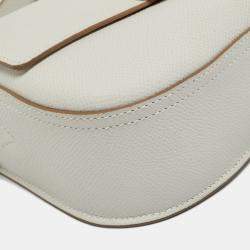 Pre Owned Hermès Della Cavalleria Elan Gris Pale Epsom Leather Shoulder Bag