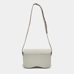 Pre Owned Hermès Della Cavalleria Elan Gris Pale Epsom Leather Shoulder Bag