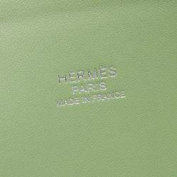 Pre Owned حقيبة هيرمس بوليد 27 جلد إيبسوم لون أخضر كتف