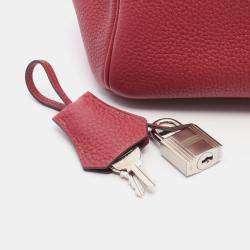 مملوكة مسبقًا حقيبة هيرمس بيركين 25 جلد توغو روج غرينات