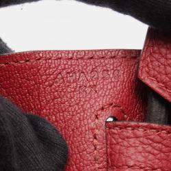 مملوكة مسبقًا حقيبة هيرمس بيركين 25 جلد توغو روج غرينات