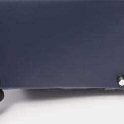 مملوكة مسبقًا حقيبة هيرمس ليندي ميني جلد سويفت أزرق بحري للكتف