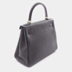 مملوكة مسبقًا Hermes Kelly 28 Black Togo Leather Shoulder Bag