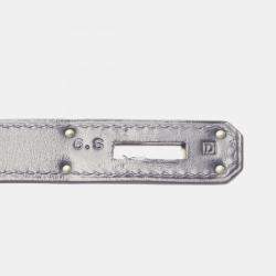 Pre Owned حقيبة كتف هيرمس كيلي جلد العجل لون أزرق بحري ٣٢