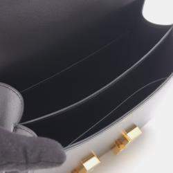 مملوكة مسبقًا Hermes Constance Mini Black Box Calf Leather Shoulder Bag