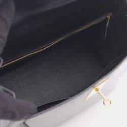 مملوكة مس�بقًا حقيبة هيرمس كيلي 28 كتف جلد بوكس أسود عجول