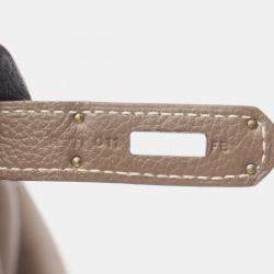 مملوكة مسبقًا Hermes Birkin 35 Etoupe Togo Leather Handbag