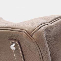 مملوكة مسبقًا Hermes Birkin 35 Etoupe Togo Leather Handbag