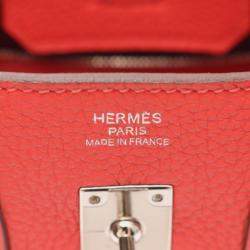 Pre Owned حقيبة هيرمس بيركين 25 جلد توغو لون أحمر