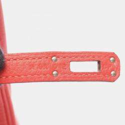 Pre Owned حقيبة هيرمس بيركين 25 جلد توغو لون أحمر