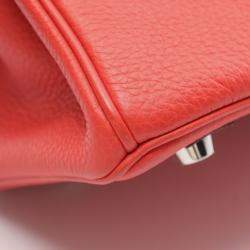 Pre Owned حقيبة هيرمس بيركين 25 جلد توغو لون أحمر