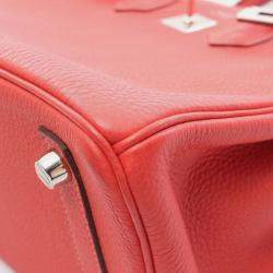 Pre Owned حقيبة هيرمس بيركين 25 جلد توغو لون أحمر