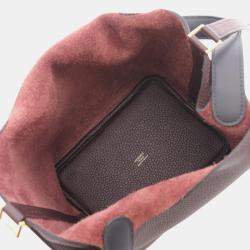 مملوكة مسبقًا Hermes Picotin Lock 18 Rouge Sellier Taurillon Clemence Leather Tote Bag