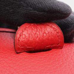Pre Owned Hermes Evelyne 16 Rouge Coeur Clemence Leather Crossbody Bag