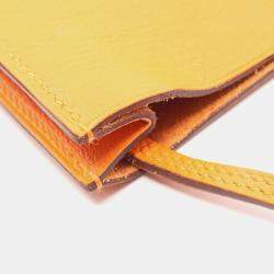 مملوكة مسبقًا Hermes Onimaitou Orange Evercolor Leather Shoulder Bag