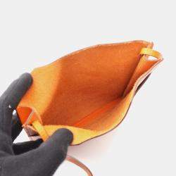 مملوكة مسبقًا Hermes Onimaitou Orange Evercolor Leather Shoulder Bag