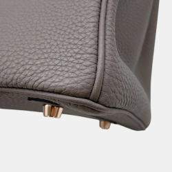 مملوكة مسبقًا Hermes Birkin Etain Togo Leather Size 30