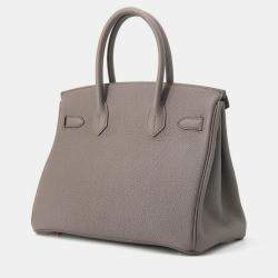 مملوكة مسبقًا Hermes Birkin Etain Togo Leather Size 30