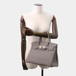 مملوكة مسبقًا Hermes Birkin Etain Togo Leather Size 30