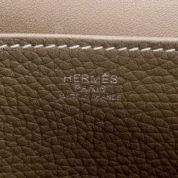 مملوكة مسبقًا Hermes Halzan Etoupe Taurillon Clemence Size 31