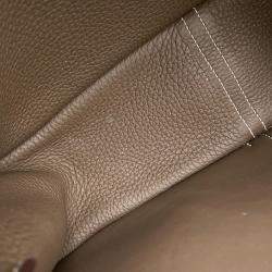 مملوكة مسبقًا Hermes Halzan Etoupe Taurillon Clemence Size 31