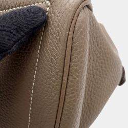 مملوكة مسبقًا Hermes Victoria2 35 Etoupe Taurillon Clemence Bag 