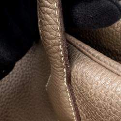 مملوكة مسبقًا Hermes Victoria2 35 Etoupe Taurillon Clemence Bag 