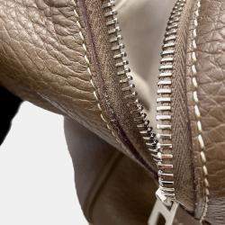 مملوكة مسبقًا Hermes Victoria2 35 Etoupe Taurillon Clemence Bag 