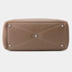 مملوكة مسبقًا Hermes Victoria2 35 Etoupe Taurillon Clemence Bag 