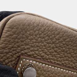 Pre Owned Hermes Birkin 35 Etoupe Togo Leather Bag 