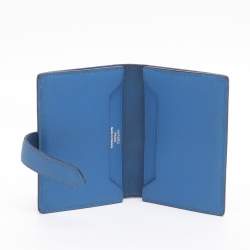 مملوكة مسبقًا محفظة هيرمس بيرن بلو زيليج إبسوم جلد