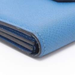 مملوكة مسبقًا محفظة هيرمس بيرن بلو زيليج إبسوم جلد
