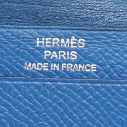 مملوكة مسبقًا محفظة هيرمس بيرن بلو زيليج إبسوم جلد